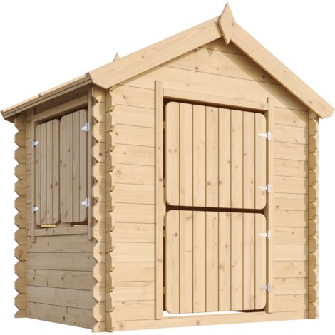 Timbela – Cabane de jardin pour enfant SANS plancher – Dimensions 112x146xH145cm – Surface 1,1m² – Matériau pin nordique – M5161