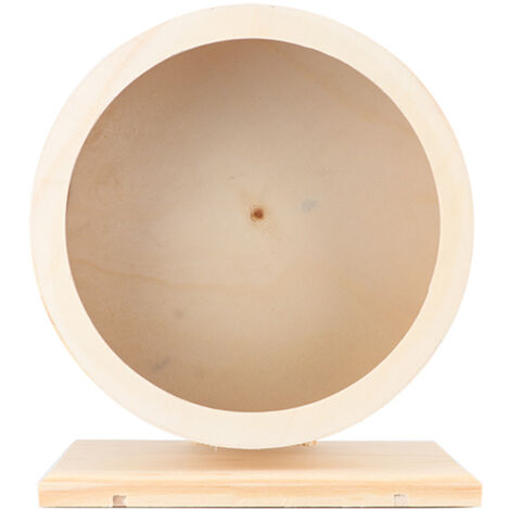 Maison en Bois pour Hamster avec Roue Amusante - Nid, Jeu et Exercice pour Petits Animaux