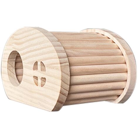 Maison en Bois pour Hamster, Jouet et Cachette pour Petit Animal, Souris, Gerbilles