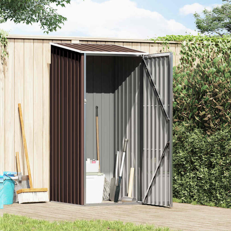 Maison Exclusive - Abri de jardin Marrron 87x98x159 cm Acier galvanisé