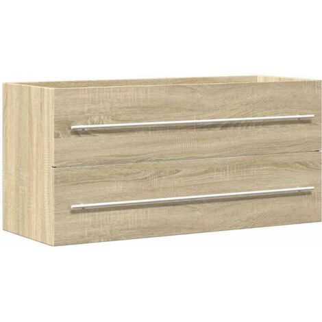 Maison Exclusive - Armario para lavab contrachapada color roble 1