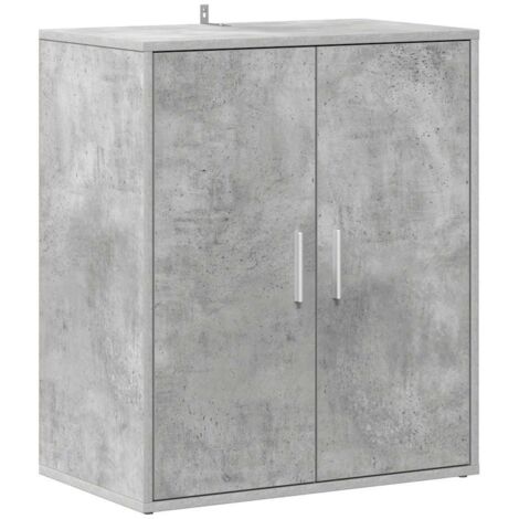 Maison Exclusive - Armoire à chaussures Gris béton 60x35x70 cm Bois d’ingénierie