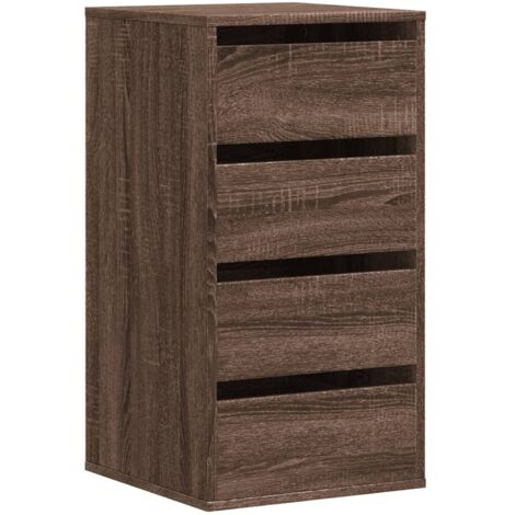 Maison Exclusive - Cajonera de esquina madera ingeniería marrón roble 40x41x76 cm