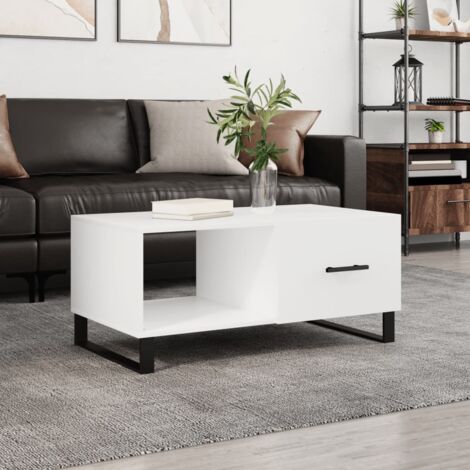 Maison Exclusive Couchtisch Weiß 90x50x40 cm Holzwerkstoff