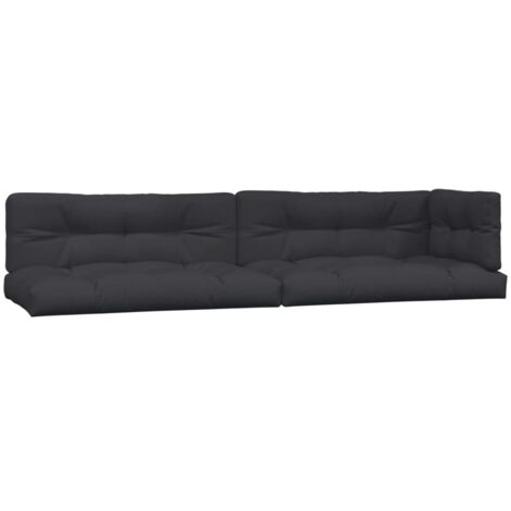 Maison Exclusive - Coussins de palette 5 pcs noir tissu