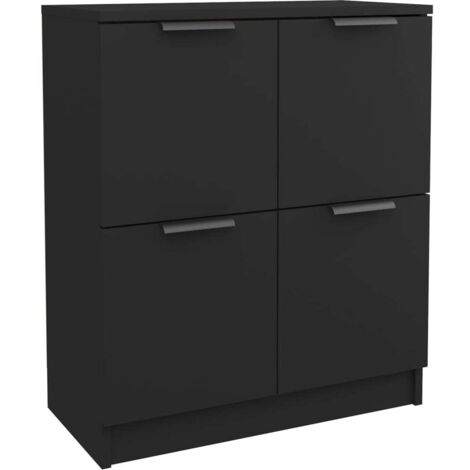 Maison Exclusive - Credenza Nera 60x30x70 cm in Legno Multistrato