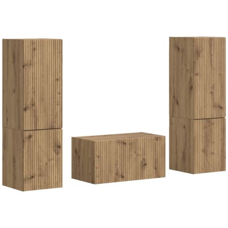 Maison Exclusive - Ensemble meuble TV 5 pcs Chêne artisanal Bois d'ingénierie