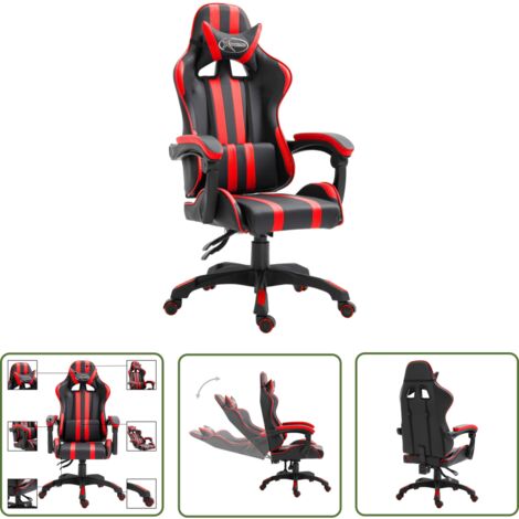 Maison Exclusive Gaming-Stuhl Rot Kunstleder