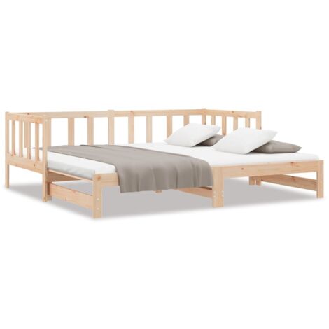 Maison Exclusive - Lit de jour et lit gigogne sans matelas 90x190 cm bois massif