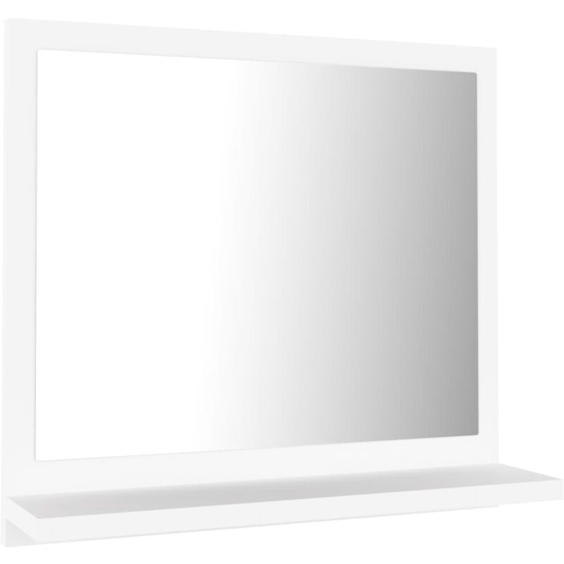 Maison Exclusive - Miroir de salle de bain Blanc 40x10,5x37 cm Bois d’ingénierie