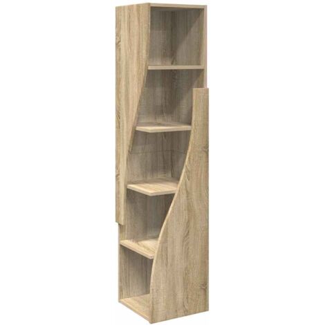 Maison Exclusive - Mobile angolare Rovere Sonoma 32x32x140cm Legno multistrato