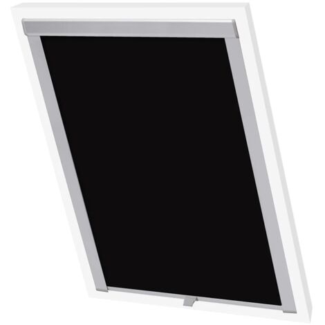 Maison Exclusive - Persiana enrollable opaca negra SK06