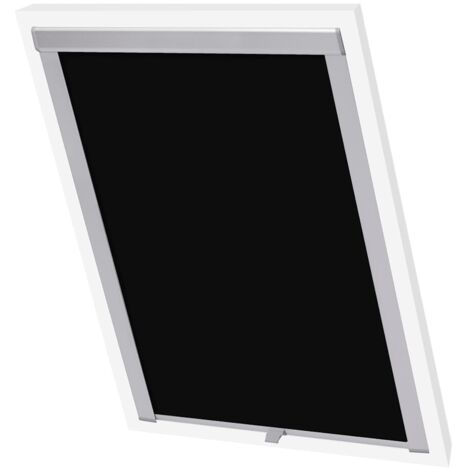Maison Exclusive - Persiana opaca enrollable negra 102