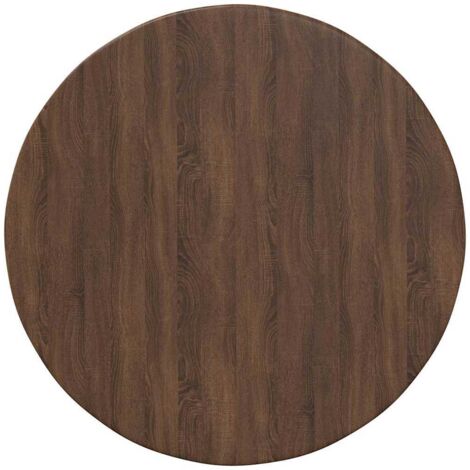 Maison Exclusive - Plateau de table Chêne marron Ø 50 x 1,5 cm Bois d'ingénierie