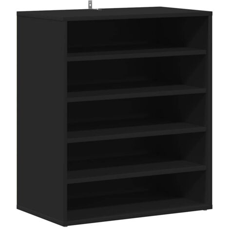 Maison Exclusive - Scarpiera Nera 60x35x70 cm in Truciolato