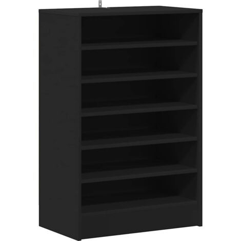 Maison Exclusive - Scarpiera Nera 60x35x92 cm in Truciolato