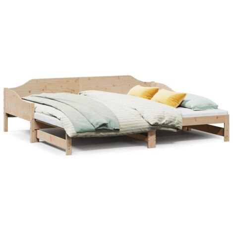 Maison Exclusive - Sofá cama nido madera maciza de pino 90x200 cm