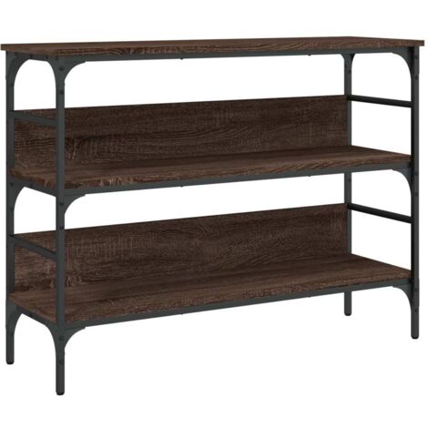 Maison Exclusive - Table console chêne marron 100x32x75 cm bois d'ingénierie