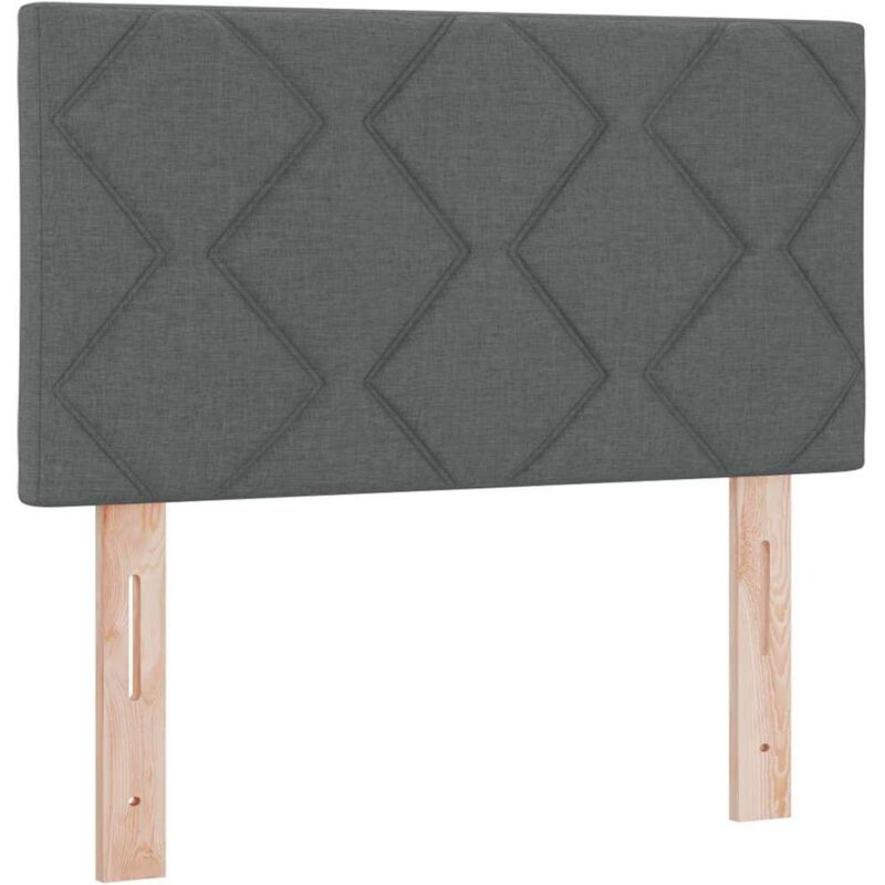 Maison Exclusive - Tête de lit Gris foncé 80 cm tissu