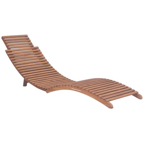 Maison Exclusive - Tumbona plegable de madera maciza de teca