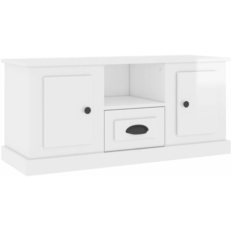 Maison Exclusive - TV-Schrank Hochglanz-Weiß 100x35,5x45 cm