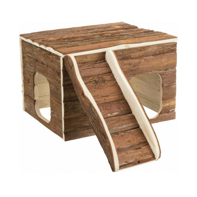Maison fonctionnelle froid/chaud en bois pour rongeurs Gunnar Taille S 35 × 23 × 30/53 cm - Trixie