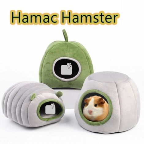 Maison Hamster,Maison de Cochon d\'Inde,Lit d\'hiver Chaud pour Hamster, Lit de Cochon d\'Inde, avec Boucle de Suspension,pour Hamsters