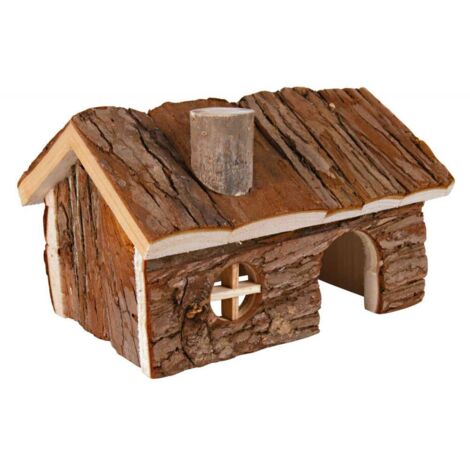 Maison hendrik, dègues, en bois d'écorce - 20 × 17 × 12 cm