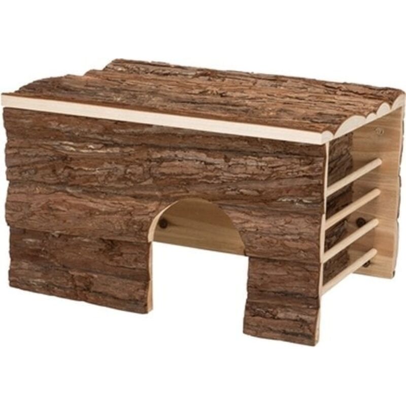 Maison hilke avec râtelier, cochons d'inde, en bois 40 × 23 × 32 cm