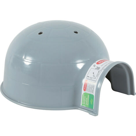 Maison Igloo ø 15 cm x H 10 cm. en plastique gris. pour petit rongeur - zolux