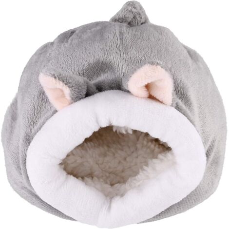 Maison-Nid Pour Rongeurs - Abri En Peluche Chauffant Pour Hamster Nain Souris Chinchilla 12 x 10 x 9 cm