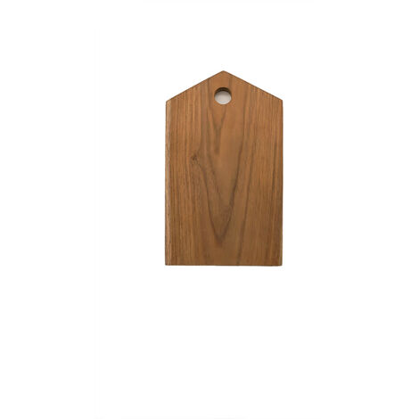 MAISON - Planche à Découper en Teck Naturel - 25x15cm - Planche Cuisine Durable et Élégante pour Préparation et Service