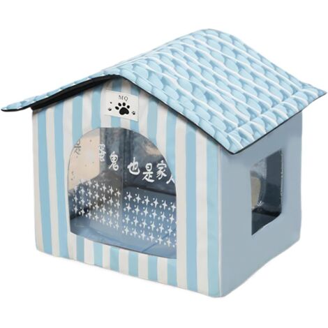 Maison pour Chat Rafraîchissante Chenil Extérieur Isolé avec Pack De