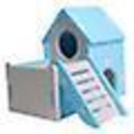 Maison pour hamster, cachette pour petits animaux, maison en bois pour hamster, lit pour hamster avec échelle