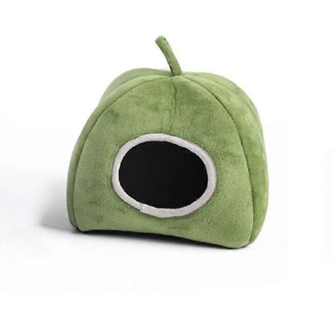 Maison pour hamster, maison pour cochon d'Inde, lit d'hiver chaud pour hamster, lit pour cochon d'Inde, avec boucle de suspension, pour hamster