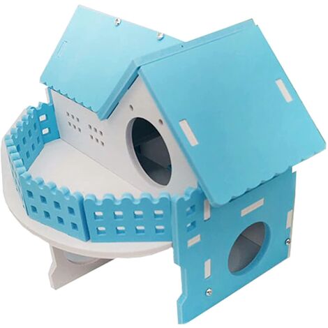 Maison pour hamsters 2024, jouets pour hamsters, double couche écologique pour hamsters, écureuils, gerbilles, ours doré