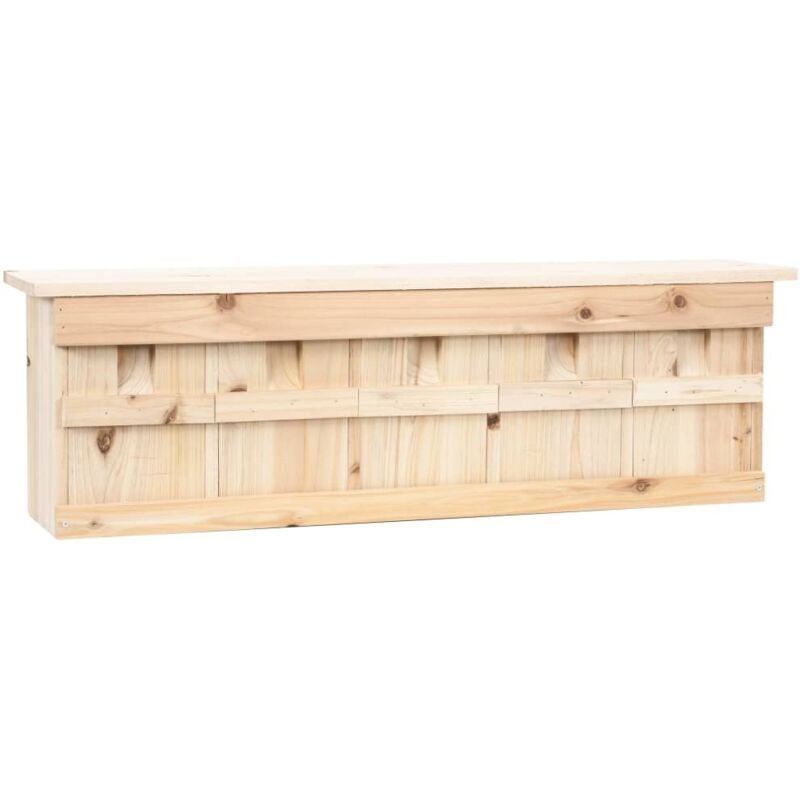 Maison pour moineau avec 5 chambres 68x15x21 cm Bois de sapin Vidaxl