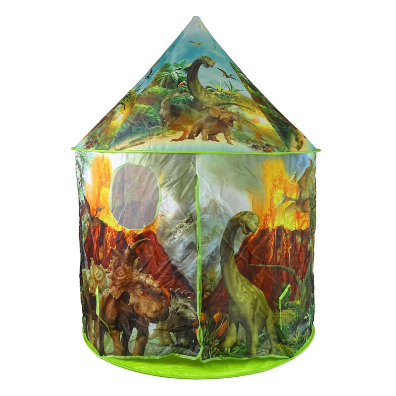 Maison Tente pour Enfants Dinosaures Jardin Vert