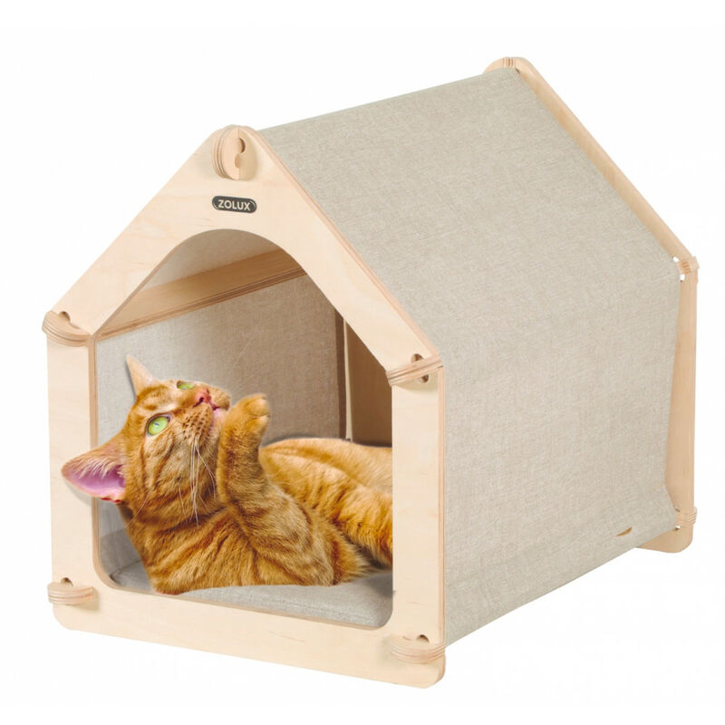 Maisonnette Cat lodge 2,Taille 41.5 x 31 x 37 cm pour chat - zolux