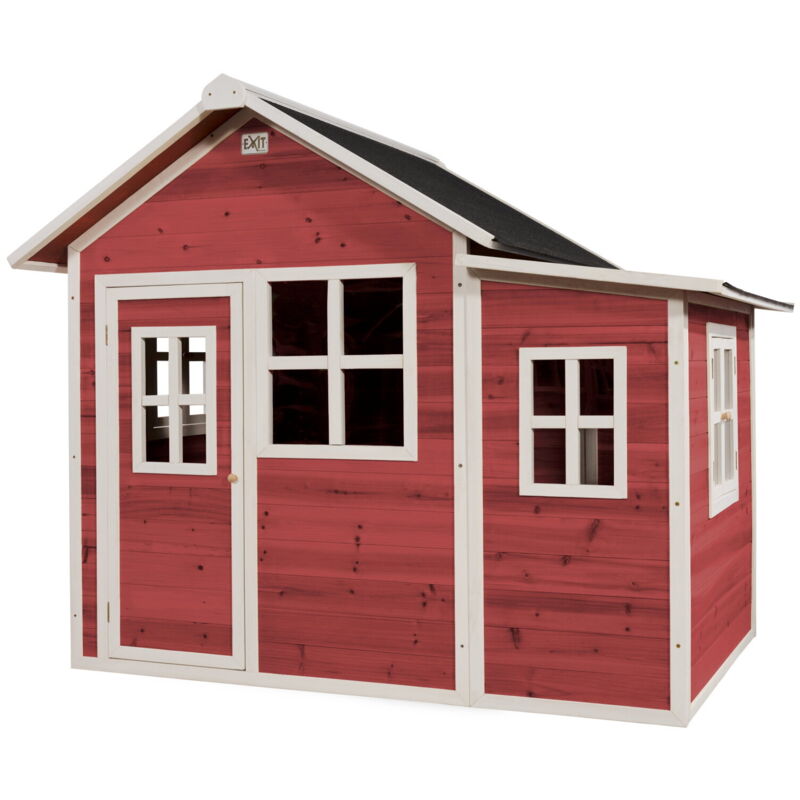 Maisonnette en bois EXIT Loft 150 - rouge