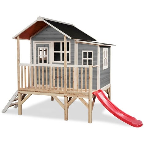 Maisonnette bois sur pilotis pour enfant MA1319