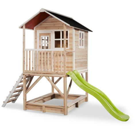 Maisonnette en bois pour enfants Loft 500 Naturel - Exit Toys