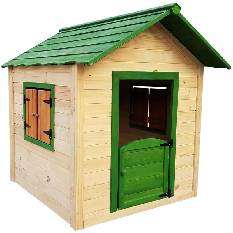 Outdoor Toys - Maisonnette en Bois Kela 138x116x132 cm 1,6 m² pour Enfants