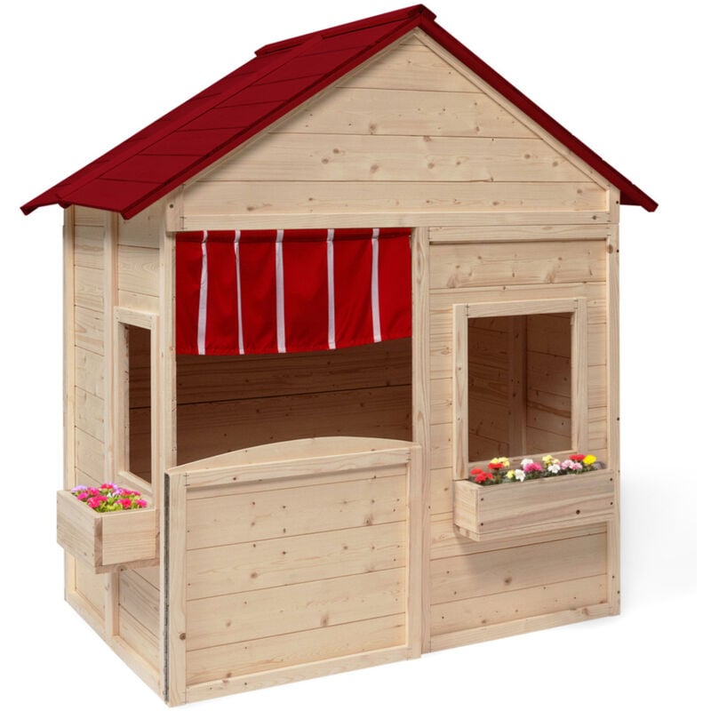 Idmarket - Maisonnette enfant en bois adventure, cabane de jeux pour l'extérieur