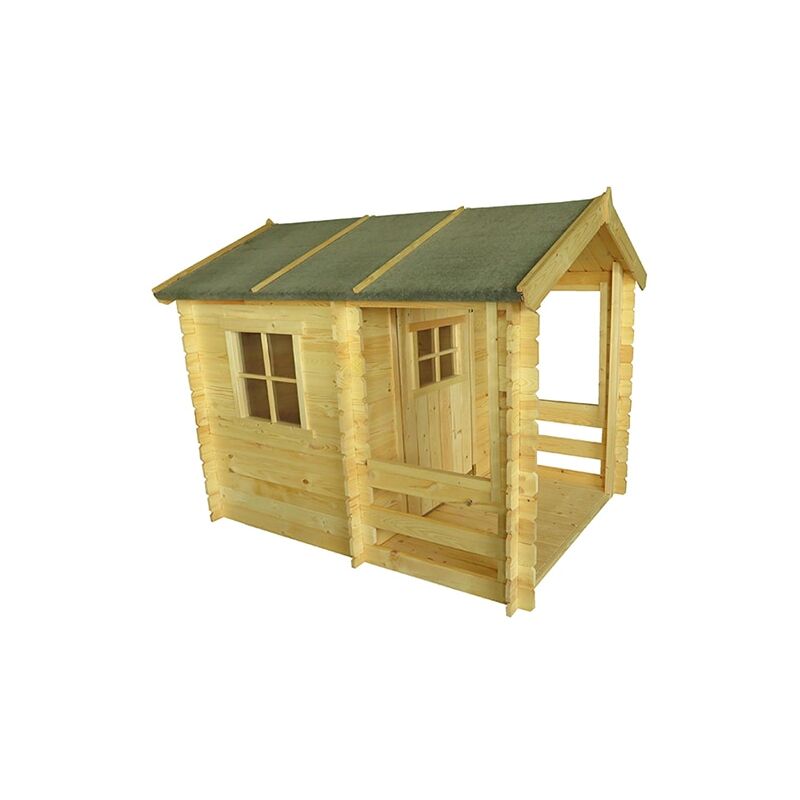 Maisonnette en Bois Outdoor Toys Peter - 146x181x145 cm - 2,64 m² + Porche