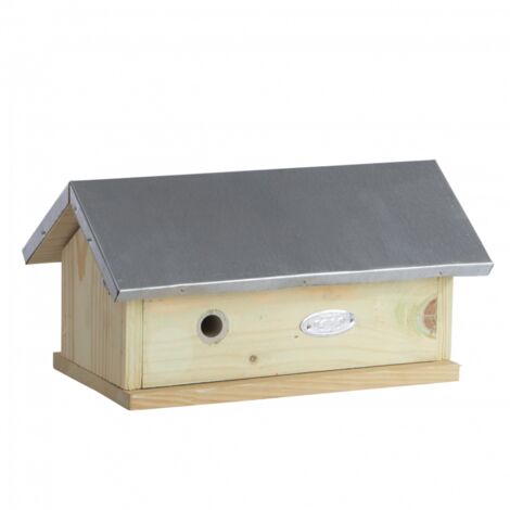 Maisonnette pour bourdons en bois et zinc