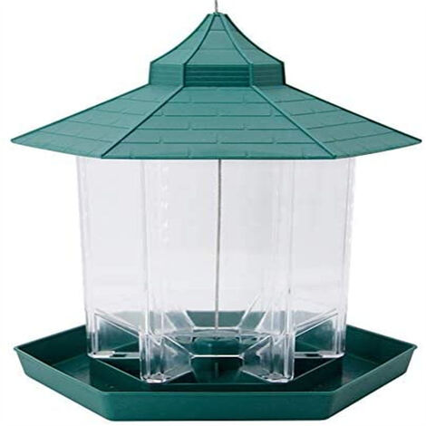 maisonnette pour Jardin et Balcon en Bois Non traité, Petite mangeoire de pin Naturel