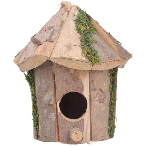 Maisonnette pour Oiseaux en Bois Suspendue Innovante et Délicate pour Jardin Extérieur
