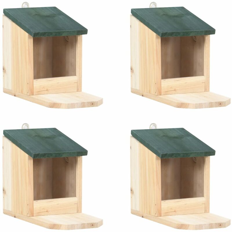 Maisons pour écureuils 4 pcs Bois de sapin