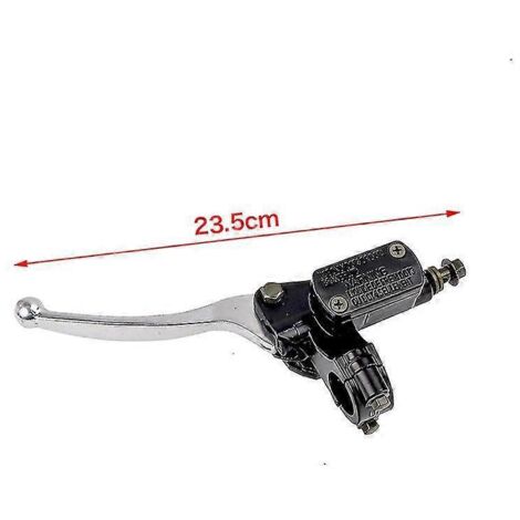 Maître-cylindre de frein hydraulique avant droit pour moto tout-terrain, quad, cyclomoteur, scooter, buggy, karting, motocross - 8 mm argenté gauche
